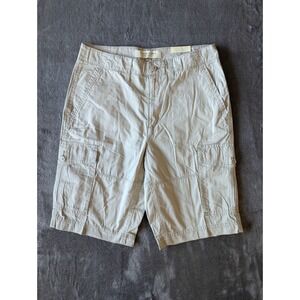 Sonoma Goods for Life Mens Cargo Shorts Khaki Tan 100% Cotton Size 30 NWT